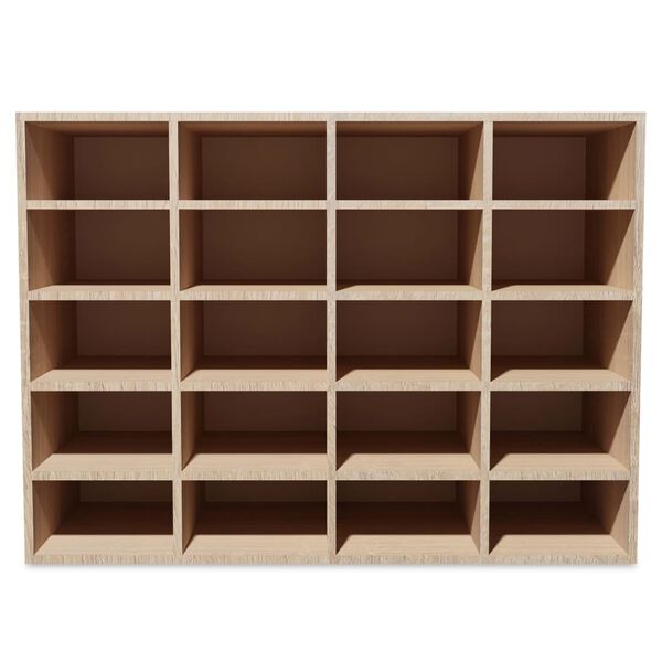 vidaXL Ραφιέρα Παπουτσιών Χρώμα Δρυός 92x30x67,5 εκ. από Επεξ. Ξύλο