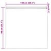 vidaXL Κουρτίνες με κουρτίνες 2 pcs Μπεζ 140x140cm Πολυεστέρας