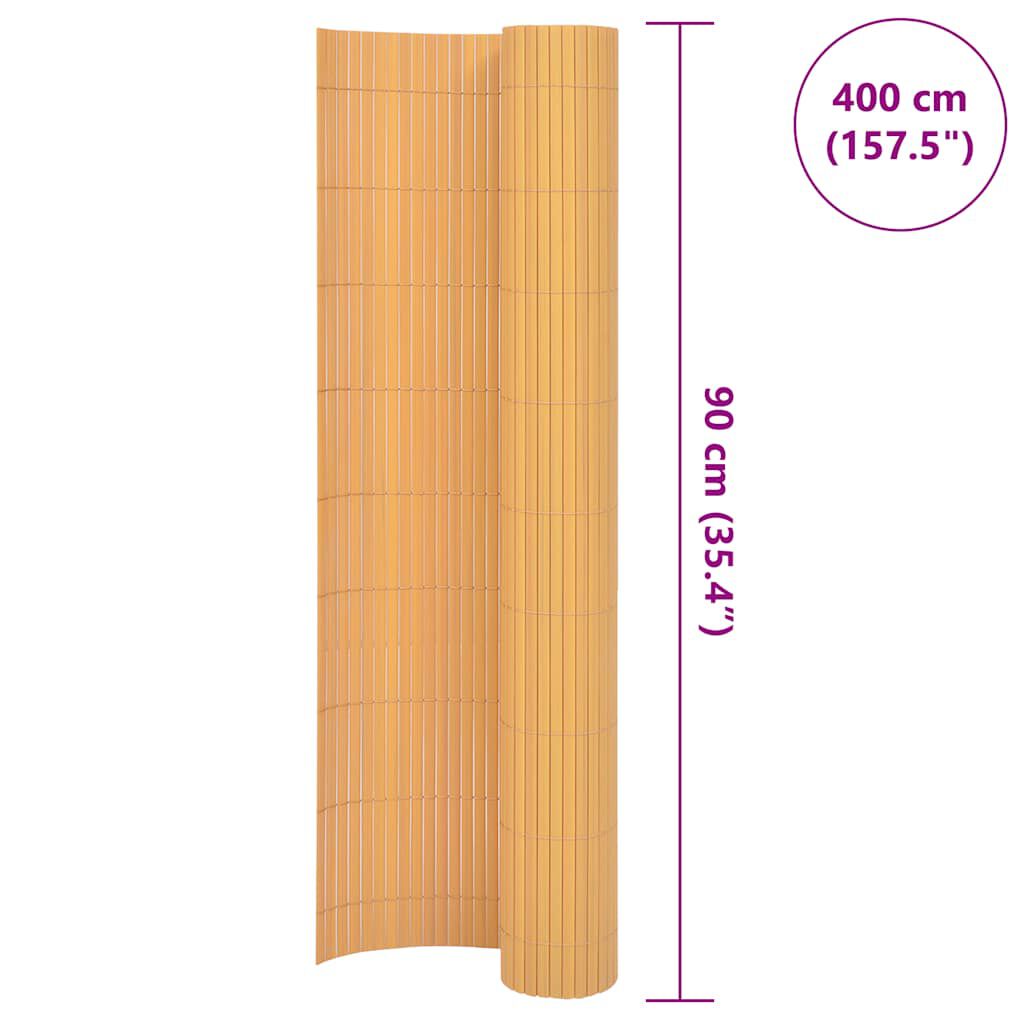 vidaXL Περίφραξη Κήπου Διπλής Όψης Κίτρινη 90 x 400 εκ.
