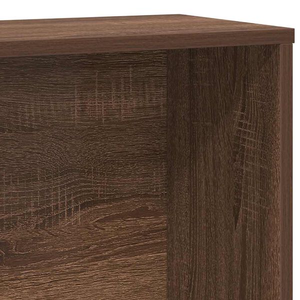 vidaXL Βιβλιοθήκη Καφέ Δρυς 60x24x120 εκ. από Επεξεργασμένο Ξύλο