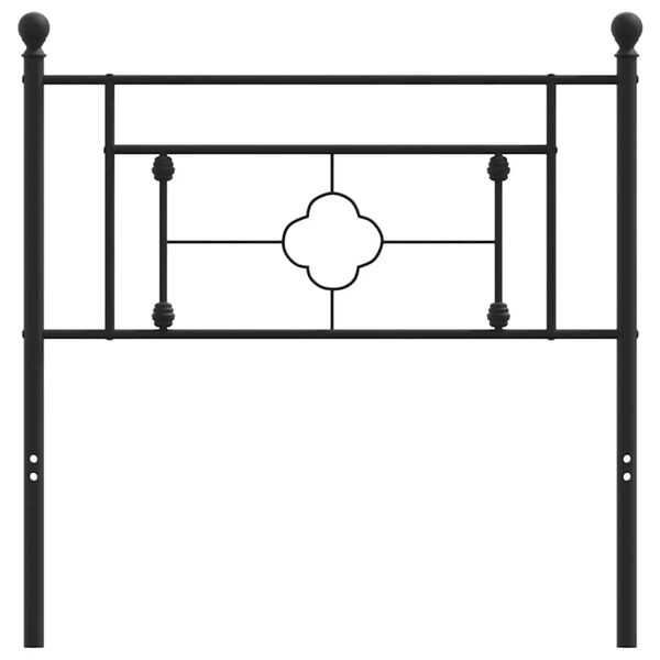 vidaXL Κεφαλάρι Μαύρο 100 εκ. Μεταλλικό