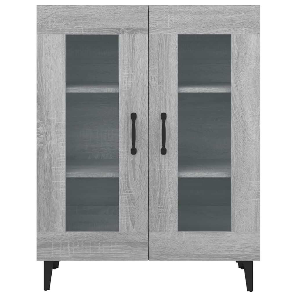 vidaXL Ντουλάπι Γκρι Sonoma 69,5 x 34 x 90 εκ. από Επεξεργασμένο Ξύλο
