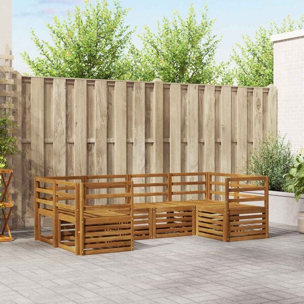 vidaXL &Sigma;&epsilon;&tau; &Kappa;&alpha;&nu;&alpha;&pi;έ 6 pcs &Phi;&upsilon;&sigma;&iota;&kappa;ό &Sigma;&tau;&epsilon;&rho;&epsilon;ό &Xi;ύ&lambda;&omicron; &Alpha;&kappa;&alpha;&kappa;ί&alpha;&sigmaf;