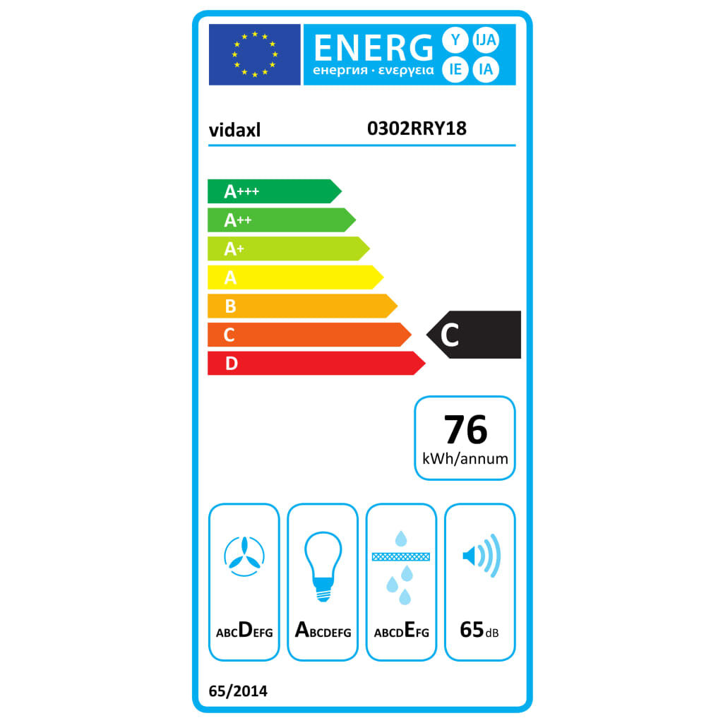 vidaXL Απορροφητήρας Νησίδα Κρεμαστός Αφής με LCD 55 εκ. Ατσάλινος