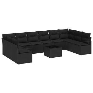vidaXL &Sigma;&epsilon;&tau; &Kappa;&alpha;&nu;&alpha;&pi;έ &Kappa;ή&pi;&omicron;&upsilon; &mu;&epsilon; &mu;&alpha;&xi;&iota;&lambda;ά&rho;&iota; 11 pcs &Mu;&alpha;ύ&rho;&omicron; &sigma;&upsilon;&nu;&theta;&epsilon;&tau;&iota;&kappa;ό &rho;&alpha;&tau;ά&nu;
