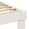 vidaXL Σκελετός Κρεβατιού με συρτάρι Λευκό 140 x 190 cm