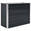 vidaXL Ζαρντινιέρα Υπερυψωμένη Ανθρακί 100x40x77 εκ. Γαλβαν. Χάλυβας