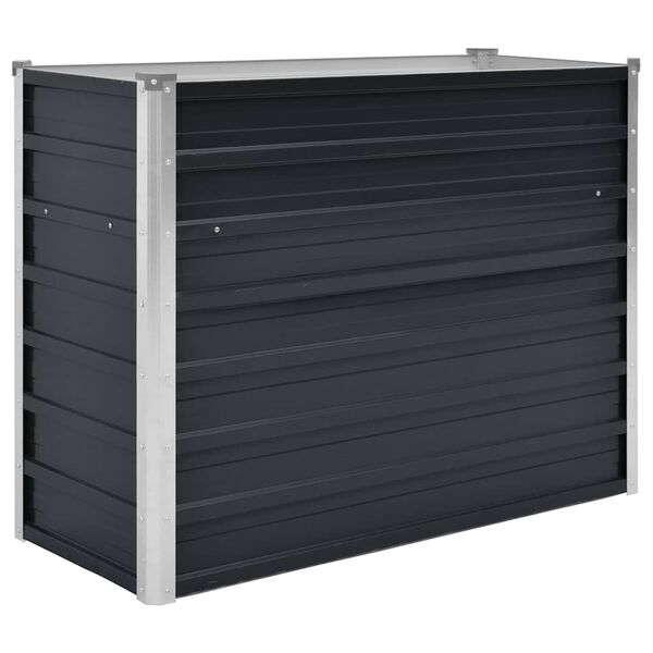 vidaXL Ζαρντινιέρα Υπερυψωμένη Ανθρακί 100x40x77 εκ. Γαλβαν. Χάλυβας