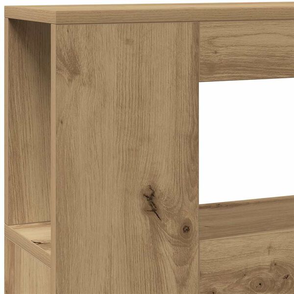 vidaXL LED κεφαλάρι Artisan Oak 200x18,5x103,5 cm Κατασκευασμένο ξύλο
