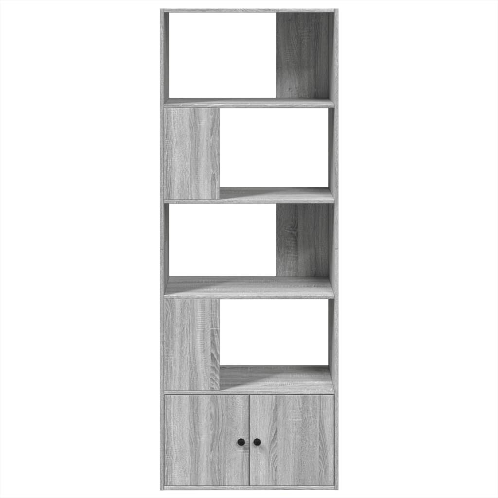 vidaXL Βιβλιοθήκη Γκρι Sonoma 70x36x189 εκ. από Επεξεργ. Ξύλο