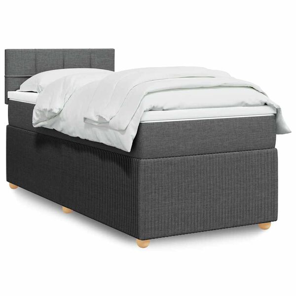 vidaXL &Kappa;&rho;&epsilon;&beta;ά&tau;&iota; Boxspring &mu;&epsilon; &Sigma;&tau;&rho;ώ&mu;&alpha; &Sigma;&kappa;&omicron;ύ&rho;&omicron; &Gamma;&kappa;&rho;&iota; 100x200 &epsilon;&kappa;. &Upsilon;&phi;&alpha;&sigma;&mu;ά&tau;&iota;&nu;&omicron;