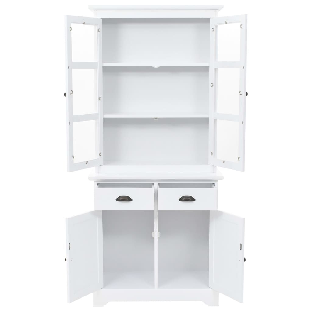 vidaXL Βιτρίνα Σαλονιού με 4 Πόρτες 80x40x180 εκ. MDF και Ξύλο Πεύκου
