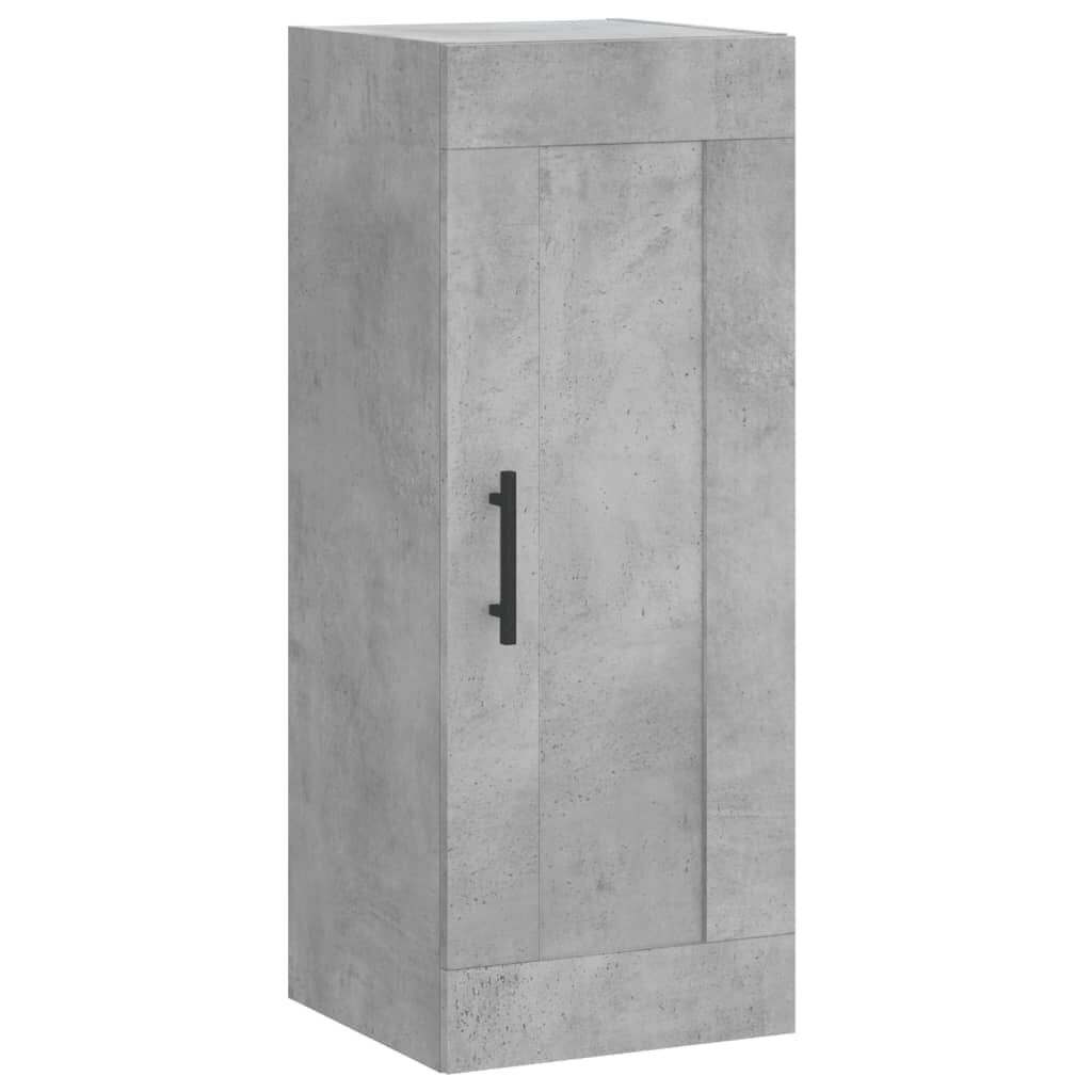 vidaXL Ντουλάπι Γκρι Σκυροδέματος 34,5x34x180 εκ. Επεξεργασμένο Ξύλο