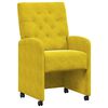 vidaXL Καρέκλες φαγητού 2 pcs Κίτρινο 58 x 67 x 97 εκ Βελούδο