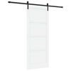 vidaXL &Sigma;&upsilon;&rho;ό&mu;&epsilon;&nu;&eta; &Pi;ό&rho;&tau;&alpha; 86 x 211 cm &Epsilon;&pi;&epsilon;&xi;&epsilon;&rho;&gamma;&alpha;&sigma;&mu;έ&nu;&omicron; &Xi;ύ&lambda;&omicron; &Lambda;&epsilon;&upsilon;&kappa;ό &kappa;&alpha;&iota; &Mu;&alpha;ύ&rho;&omicron;
