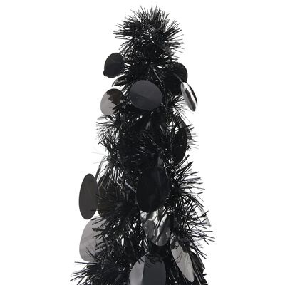 vidaXL Χριστουγεννιάτικο Δέντρο Τεχνητό Pop-Up Μαύρο 180 εκ. από PET