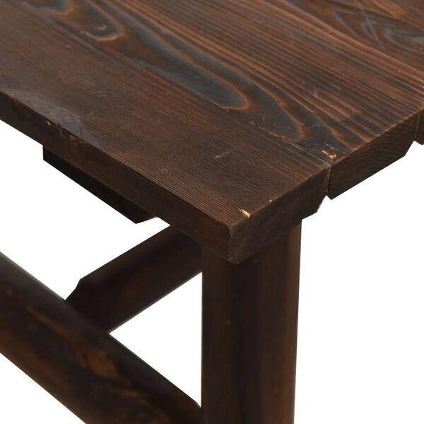 vidaXL Τραπεζάκι Βοηθητικό 49 x 49 x 50 εκ. από Μασίφ Ξύλο Ερυθρελάτης