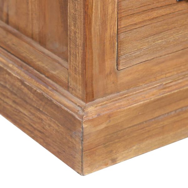 vidaXL Συρταριέρα με Ράφι 60 x 30 x 60 εκ. από Μασίφ Ξύλο Teak