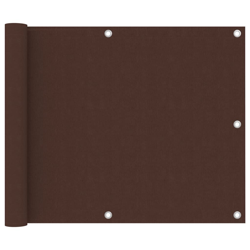vidaXL Διαχωριστικό Βεράντας Καφέ 75 x 400 εκ. Ύφασμα Oxford