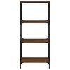 vidaXL Βιβλιοθήκη 4 Επιπέδων Καφέ Δρυς 59 x 35 x 132 εκ. Επεξεργ. Ξύλο
