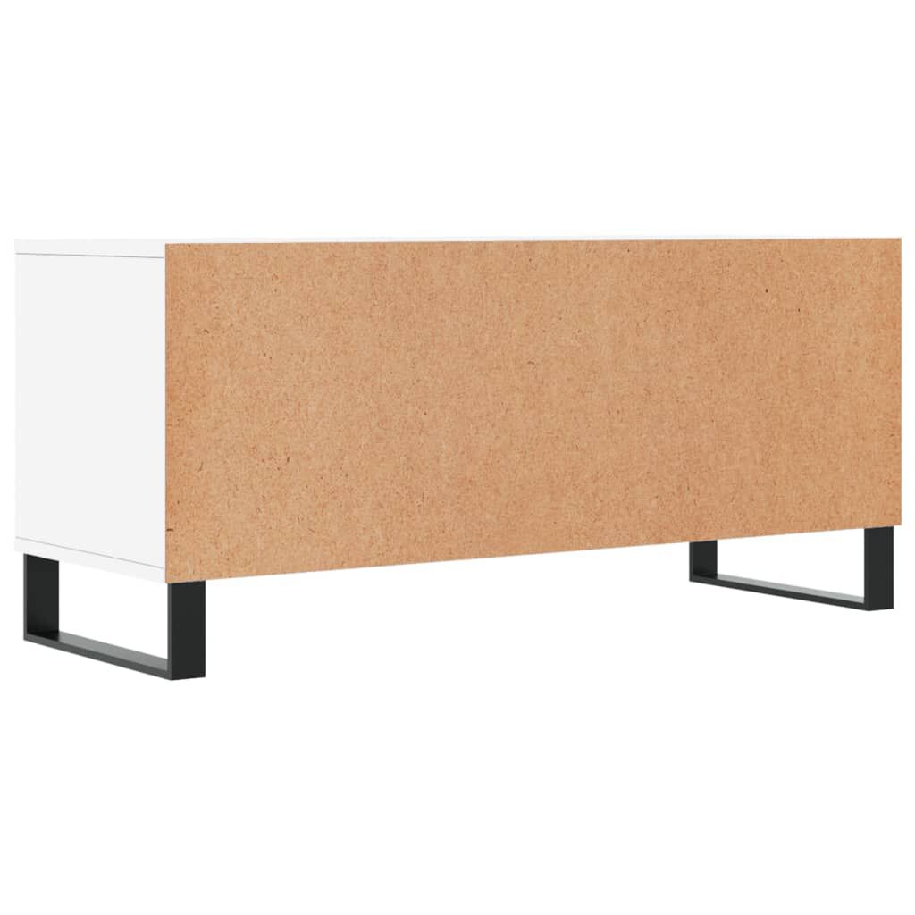 vidaXL Έπιπλο Τηλεόρασης Λευκό 100x34,5x44,5 εκ. Επεξεργασμένο Ξύλο