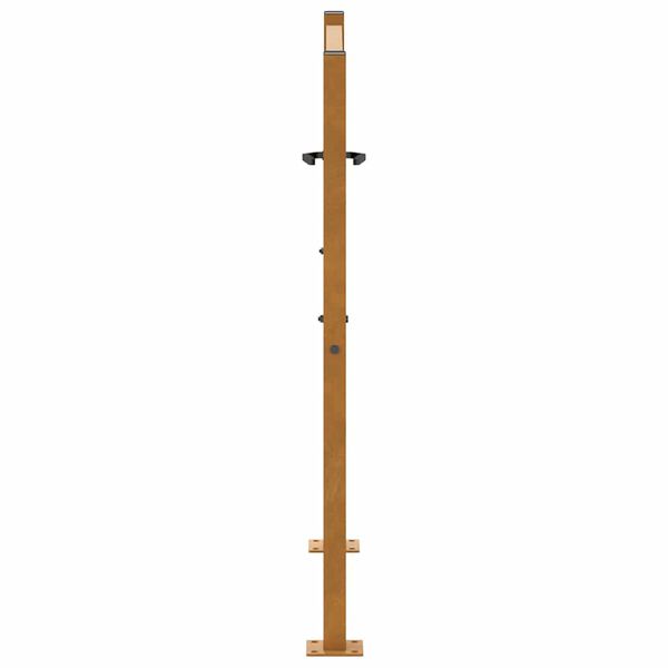 vidaXL Πύλη κήπου 105x105 cm από χάλυβα με φύλλα καιρικές συνθήκες