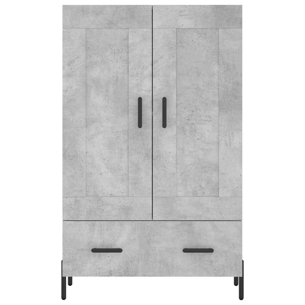 vidaXL Ντουλάπα Γκρι Σκυροδέματος 69,5 x 31 x 115 εκ. Επεξεργ. Ξύλο