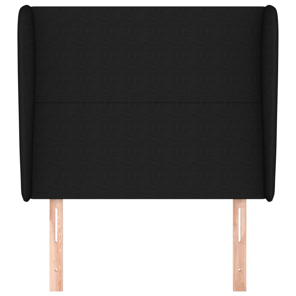 vidaXL Κεφαλάρι με Πτερύγια Μαύρο 103x23x118/128 εκ. Υφασμάτινο