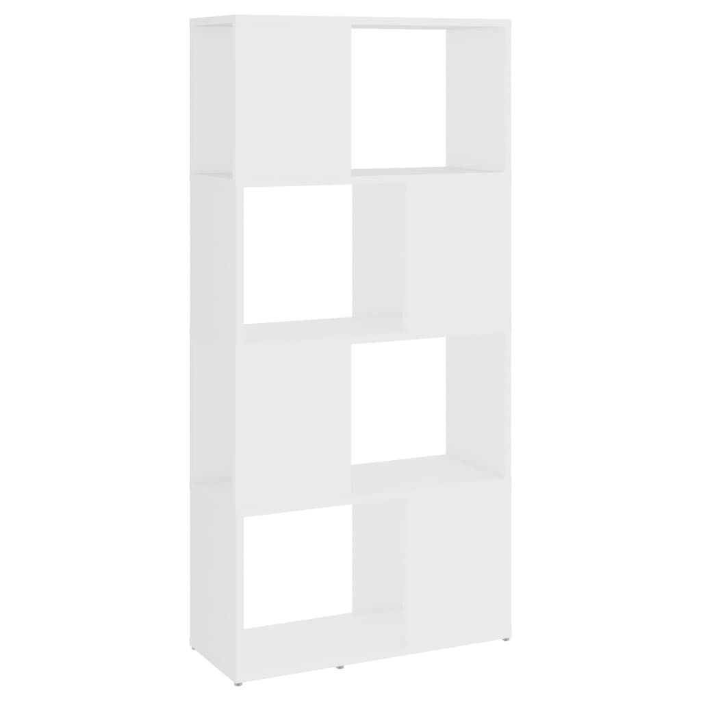 vidaXL Βιβλιοθήκη/Διαχωριστικό Χώρου Λευκό 60x24x124,5 εκ. Μοριοσανίδα