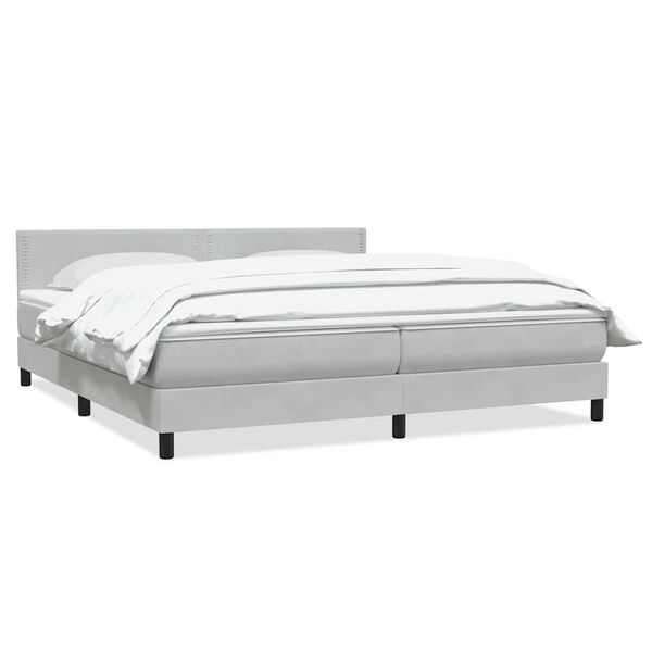vidaXL &Kappa;&rho;&epsilon;&beta;ά&tau;&iota; Boxspring &mu;&epsilon; &Sigma;&tau;&rho;ώ&mu;&alpha; &Alpha;&nu;&omicron;&iota;&chi;&tau;ό &Gamma;&kappa;&rho;&iota; 180x210 &epsilon;&kappa;. &Beta;&epsilon;&lambda;&omicron;ύ&delta;&iota;&nu;&omicron;