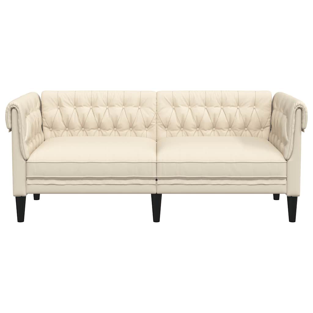 vidaXL Καναπές Διθέσιος Chesterfield Λινό
