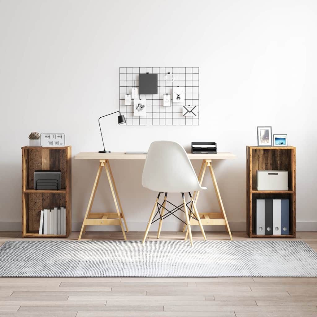vidaXL Σετ επίπλου τηλεόρασης 2 pcs Παλιό Ξύλο Επεξεργασμένο ξύλο