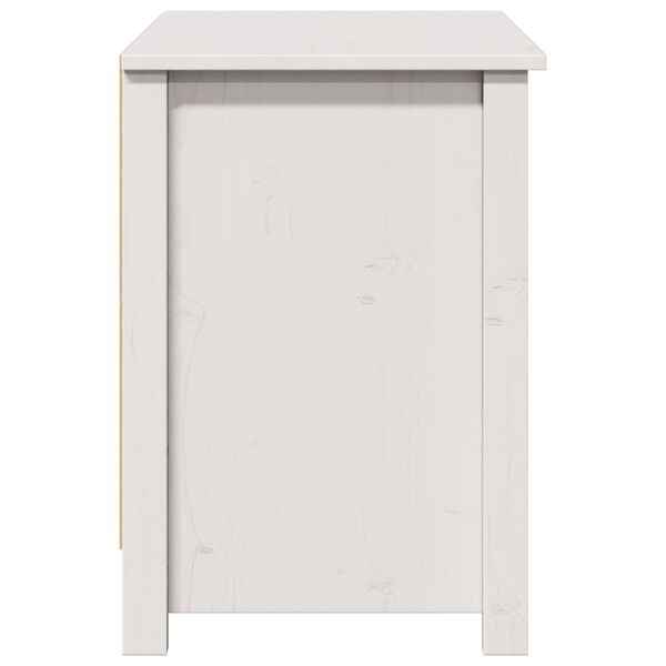 vidaXL Έπιπλο Τηλεόρασης Λευκό 103x36,5x52 εκ. από Μασίφ Ξύλο Πεύκου