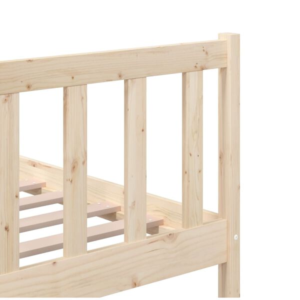 vidaXL Πλαίσιο Κρεβατιού 150 x 200 εκ. Μασίφ Ξύλο King Size