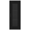 vidaXL Ντουλάπι Μαύρο 34,5 x 34 x 180 εκ. από Επεξεργασμένο Ξύλο