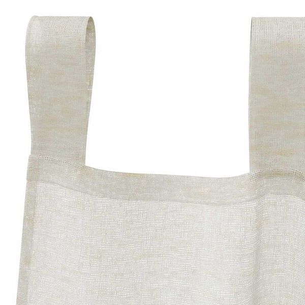 vidaXL Κουρτίνες με κουρτίνες 2 pcs Κρεμ 140x175cm Πολυεστέρας