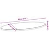 vidaXL Επιτραπέζια επιφάνεια 80x40x2 cm μασίφ ξύλο δρυς οβάλ