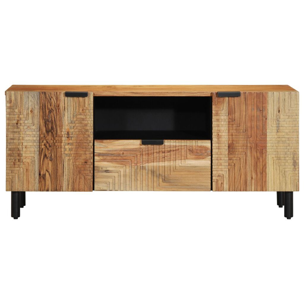 vidaXL Ντουλάπι τηλεόρασης 105x33,5x46 εκ. Μασίφ ξύλο ακακίας
