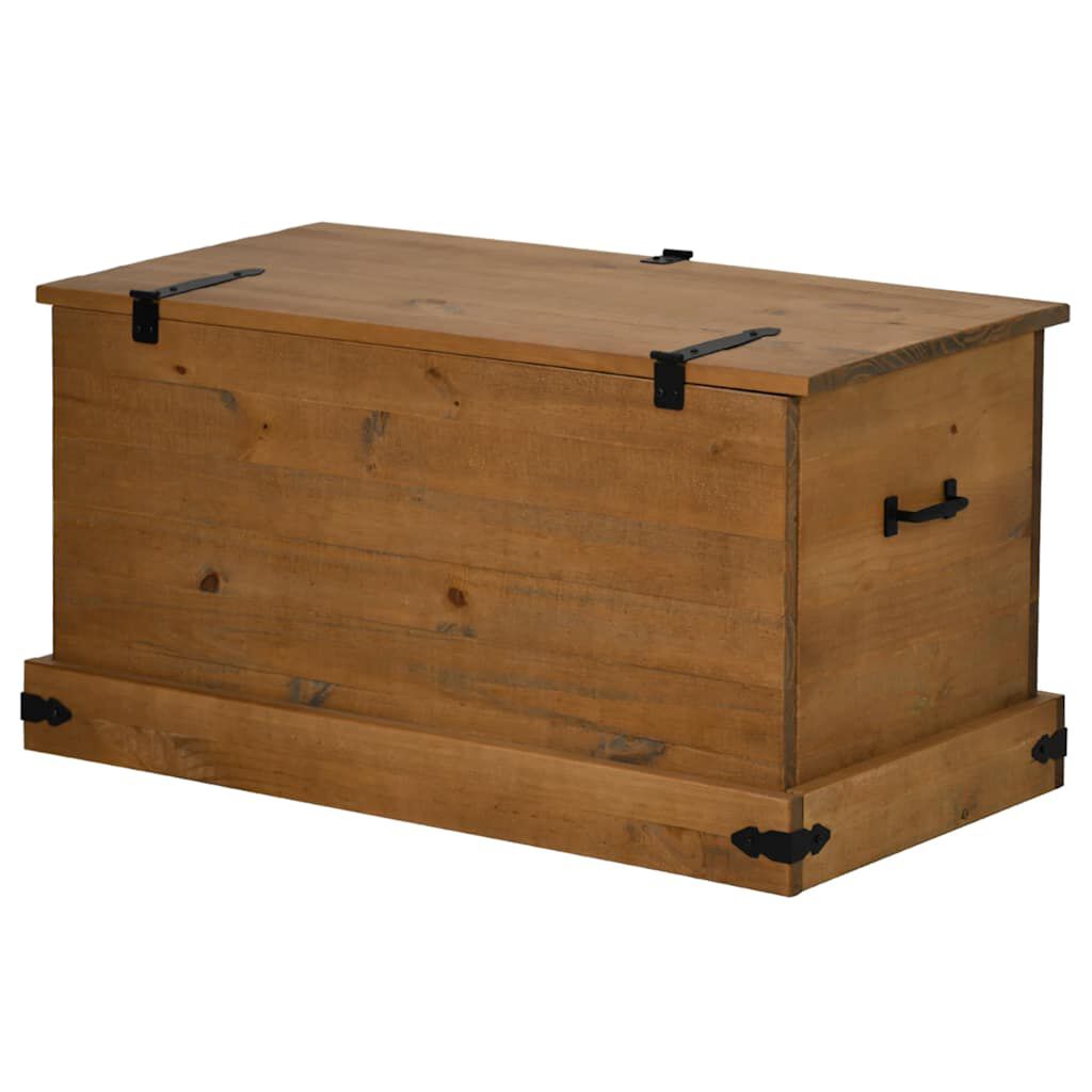 vidaXL Σεντούκι αποθήκευσης HALDEN 91x48x47 cm Ξύλο μασίφ πεύκο
