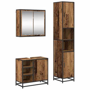 vidaXL &Sigma;&epsilon;&tau; &Epsilon;&pi;ί&pi;&lambda;&omega;&nu; &Mu;&pi;ά&nu;&iota;&omicron;&upsilon; 3 &tau;&mu;&chi;. &Pi;&alpha;&lambda;&iota;ό &Xi;ύ&lambda;&omicron; 65 x 33 x 60 &epsilon;&kappa;