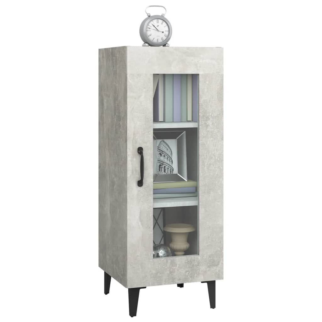 vidaXL Ντουλάπι Γκρι Σκυροδέματος 34,5x34x90 εκ. Επεξεργασμένο Ξύλο