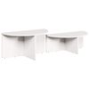 vidaXL Τραπεζάκι σαλονιού 2 pcs Λευκό 79 x 39.5 x 40 εκ