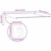 vidaXL Αντιανεμικό Ανθρακί 3,5 x 2,5 μ Μέταλλο