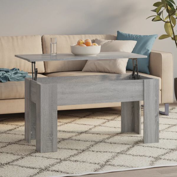 vidaXL Τραπεζάκι Σαλονιού Γκρι Sonoma 101x49x52 εκ. Επεξεργασμένο Ξύλο
