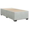 vidaXL Κρεβάτι Boxspring με Στρώμα Ανοιχτό Γκρι 90x200 εκ. Βελούδινο