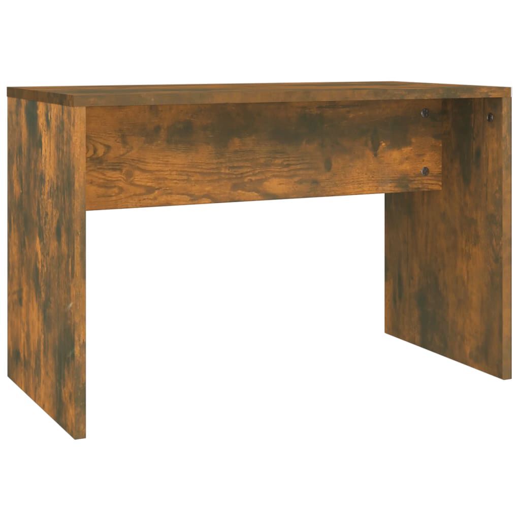 vidaXL Σκαμπό Μπουντουάρ Καπνιστή δρυς 70 x 35 x 45 εκ. Επεξ. Ξύλο
