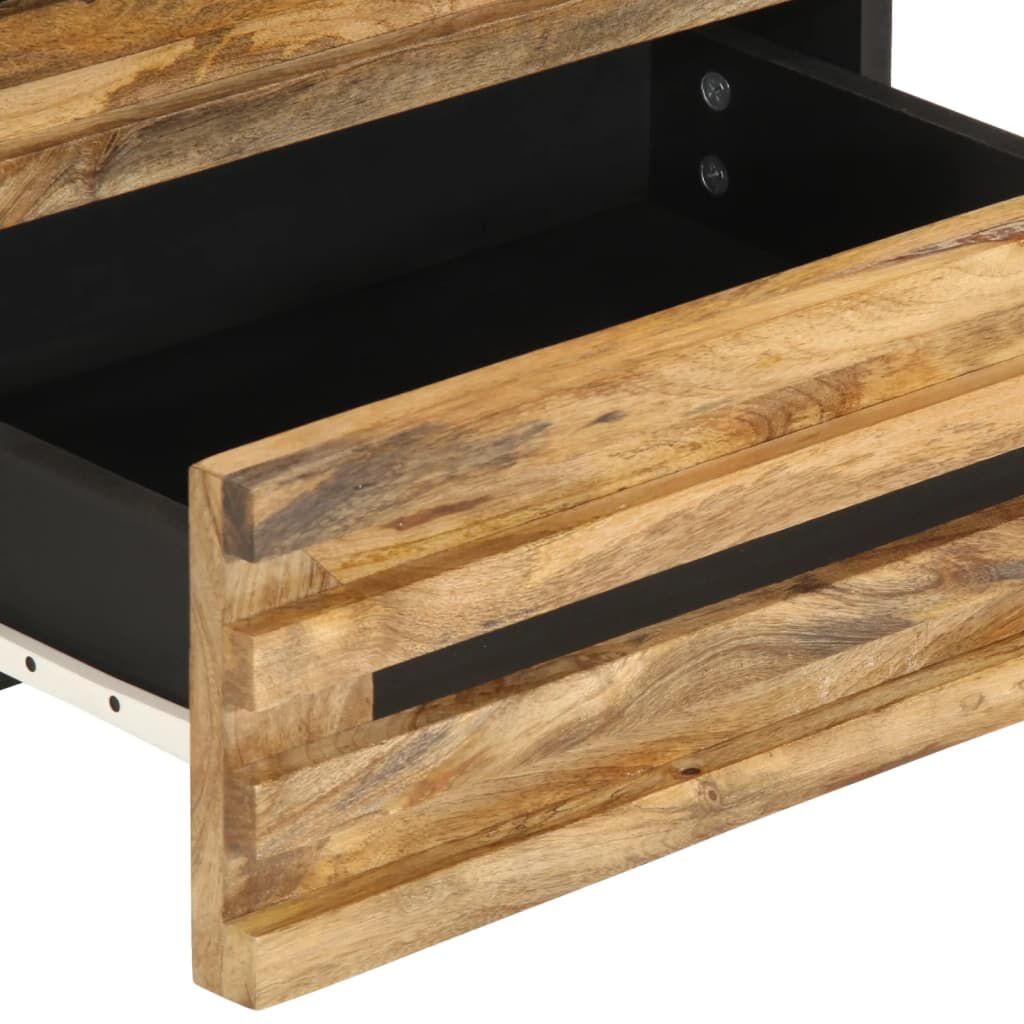 vidaXL Κομοδίνο 50x34x62 εκ. από Μασίφ Ακατέργαστο Ξύλο Μάνγκο