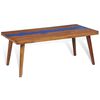 vidaXL Τραπεζάκι Σαλονιού 100 x 50 x 40 εκ. από Ξύλο Teak και Ρητίνη