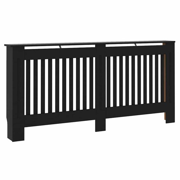 vidaXL Καπάκι Καλοριφέρ 2 pcs Μαύρο 172 x 19 x 81.5 cm