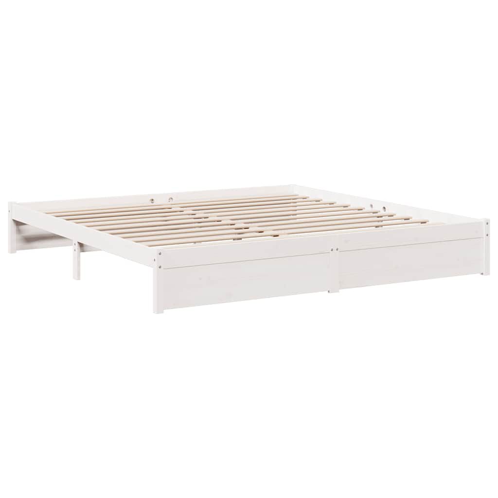 vidaXL Κρεβάτι Βιβλιοθήκη Χωρίς Στρώμα 160x200 εκ Μασίφ Ξύλο Πεύκου